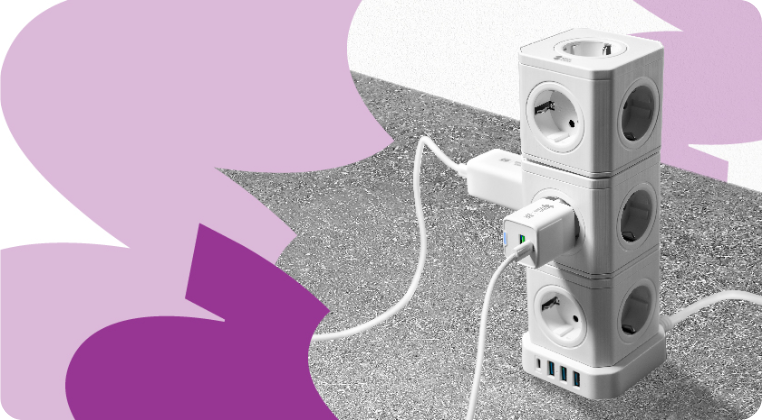 Nowoczesne listwy-kostki zasilające Spacetronik